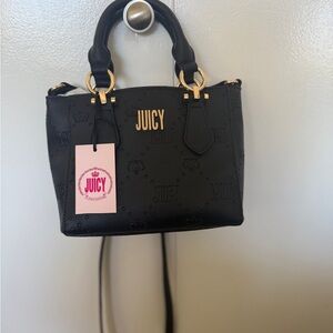 Juicy Couture Black Mini Bag with Gold Accents